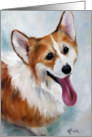 Pembroke Welsh Corgi Dog - Happy Boy card