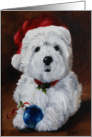 Christmas Holidays - Westie West Highland Terrier Dog card