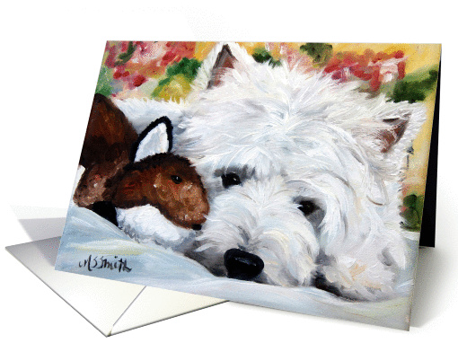 Westie West Highland Terrier Dog -The Fox and the Hound card (43199)