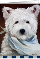 What’s for Supper Westie West Highland Terrier card