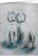 Westie West Highland Terrier Dog -Curiosity card