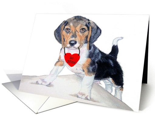 Valentine Beagle card (126465)