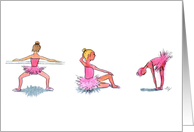 Little Ballerinas card