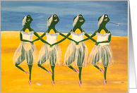 Swan Lake Frogs card
