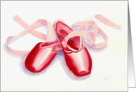 Red Ballet Shoes card
