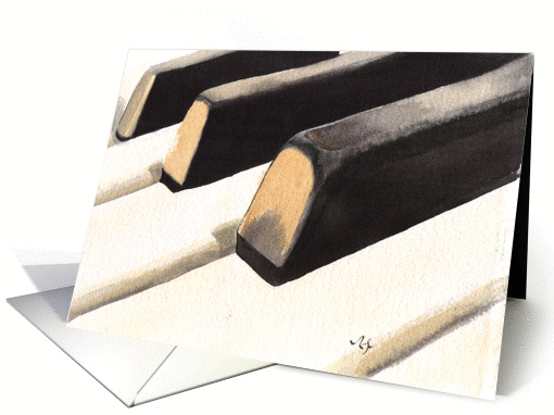 Piano Keyboard card (50255)
