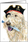 Pirate Labradoodle #2 card