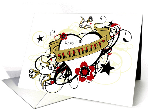 Tattoo to my sweetheart card (90767)