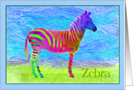 Vangogh Zebra card