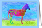 Vangogh Zebra card