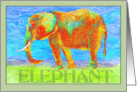 Vangogh Elephant card