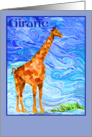 Vangogh Giraffe card