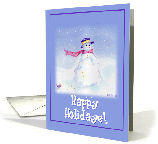 Holiday Snowman card (101935)