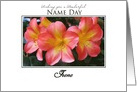 custom name day greeting clivia Irene card