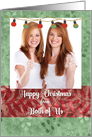 Happy Christmas Photo Card from Both of Us card