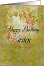 happy birthday kirsten grapes and vines card