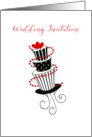 wedding invitation cake card