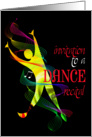 dance recital invitation card