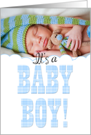baby boy announcement cards