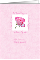 thank you Bridesmaid