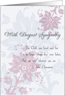 Child Sympathy card