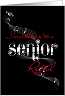 Senior recital invitation card