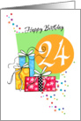 Happy Birthday 24 card