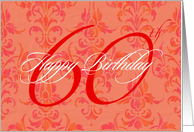 Happy Birthday 60 card