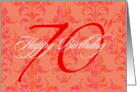 Happy Birthday 70 card
