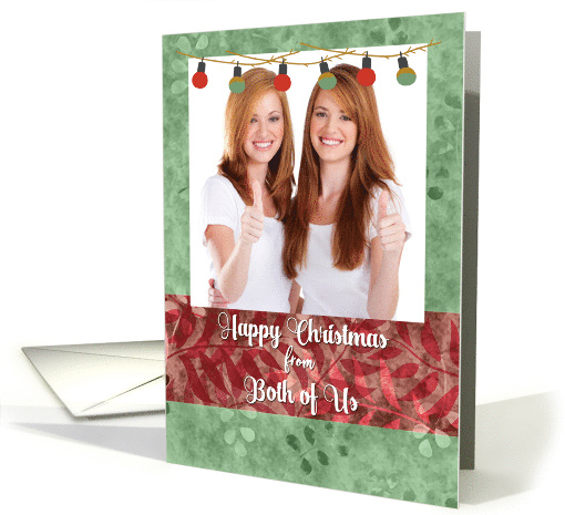 Happy Christmas Photo Card from Both of Us card (1584464)