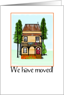 we have moved card