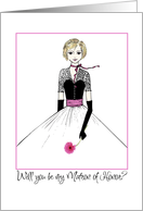 matron of honor card