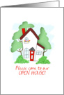 open house invitation card