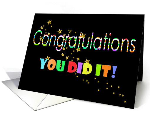 You did it! card (214862)