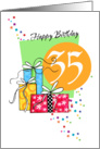 Happy Birthday 35 card