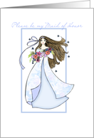 please be my maid of honor card
