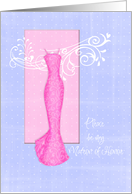 please be my maid of honor card