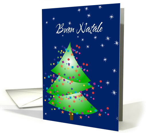 Italian Christmas Tree card (237812)