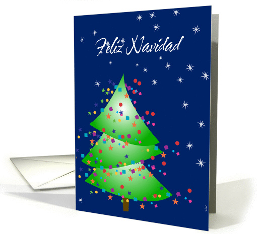 Spanish Christmas Tree card (237814)
