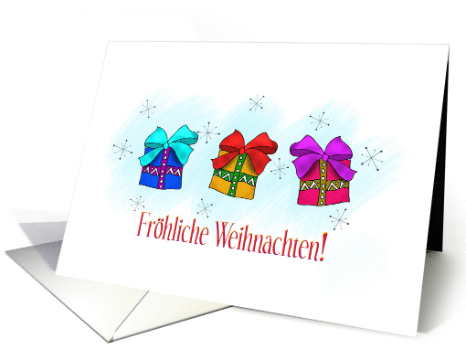 German Christmas Gifts card (237832)