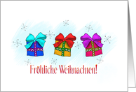 German Christmas Gifts card