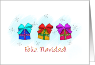 Spanish Christmas Gifts card