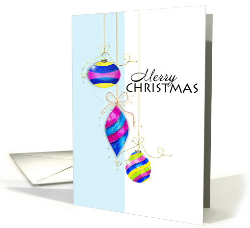 Christmas ornaments card (252788)
