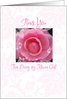 thank you flowergirl card