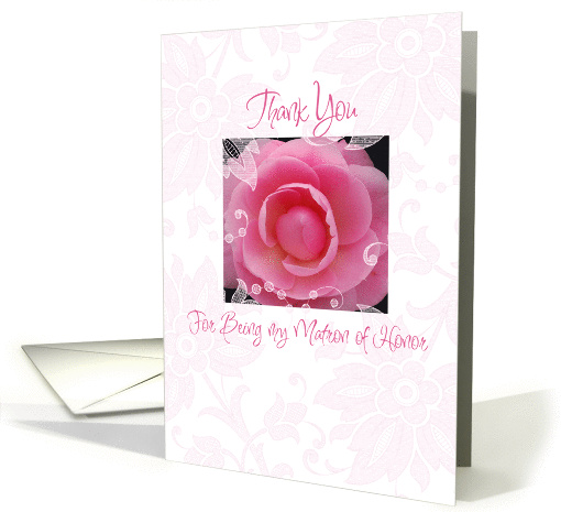 thank you matron of honor card (288634)