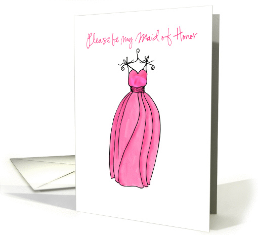 Be My Maid of honor card (344966)