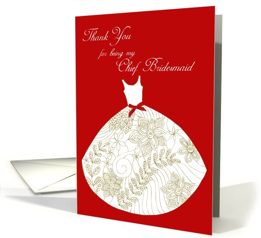 thank you chief bridesmaid card (428528)