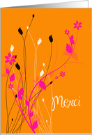 thank you French merci card