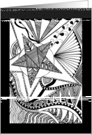 star line art notecard card