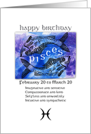 pisces birthday card